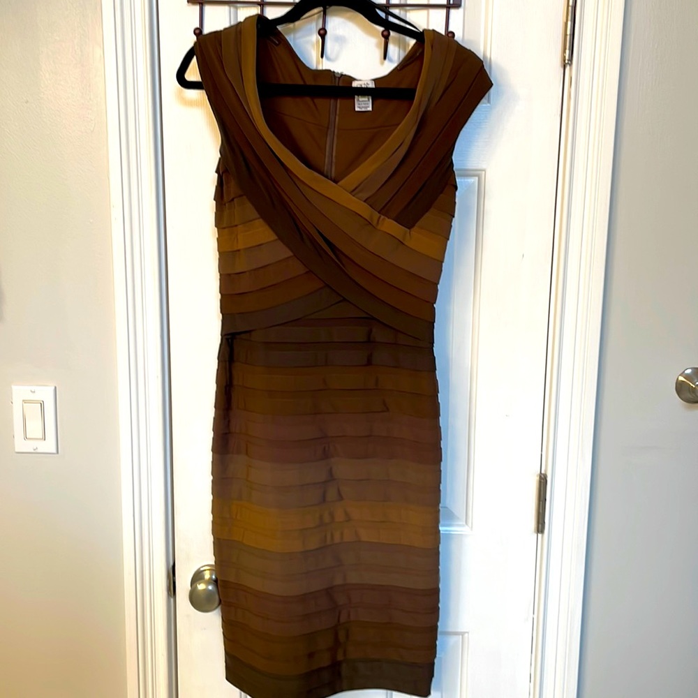 Caché Vintage Brown Bodycon Dress